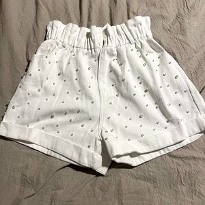 Boutique white pearl shorts
